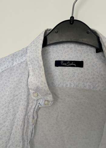 Erkek Keten Gömlek, Uzun Kollu, Düğmeli, Beyaz - Görsel 2