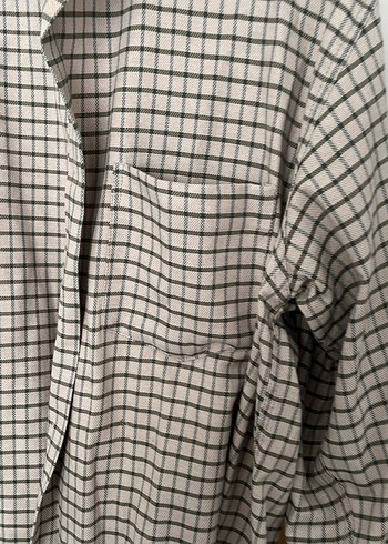 Erkek Bej Pamuklu Uzun Kollu Gömlek - Görsel 2