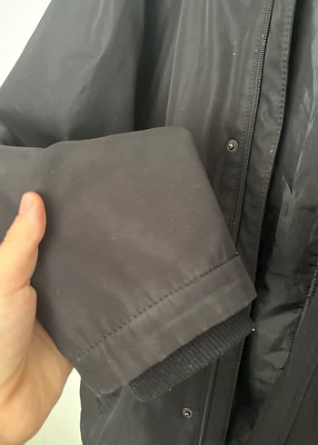 Siyah Erkek Midi Boy Düğmeli Ceket - Görsel 5