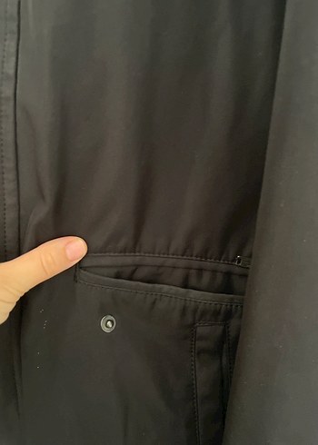 Siyah Erkek Midi Boy Düğmeli Ceket - Görsel 7