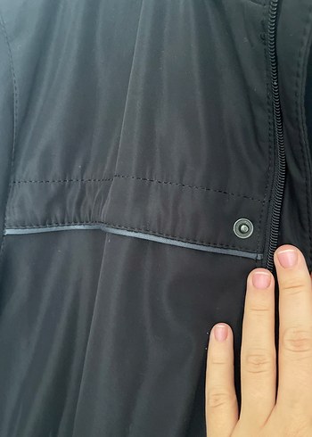 Siyah Erkek Midi Boy Düğmeli Ceket - Görsel 4