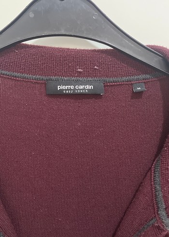 Bordo Süet Görünümlü Düğmeli Erkek Kazak - Görsel 3