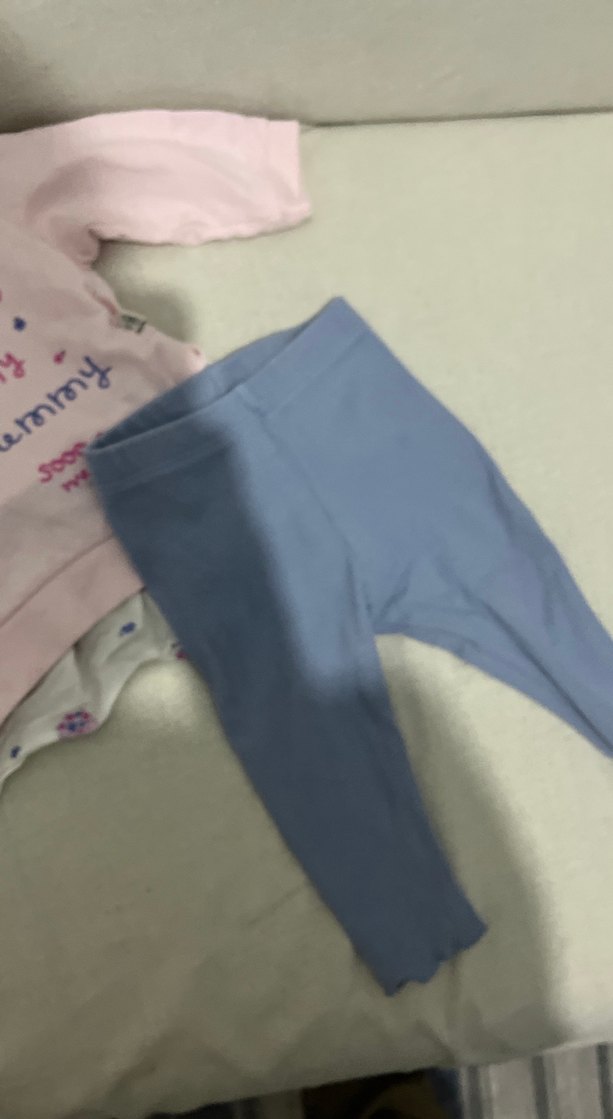 Pembe Baskılı Uzun Kollu Bebek Kıyafet Takımı - Görsel 4