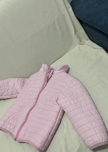 Kız Çocuk Pembe Fermuarlı Mont - Görsel 3