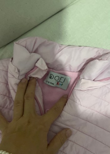 Kız Çocuk Pembe Fermuarlı Mont - Görsel 4