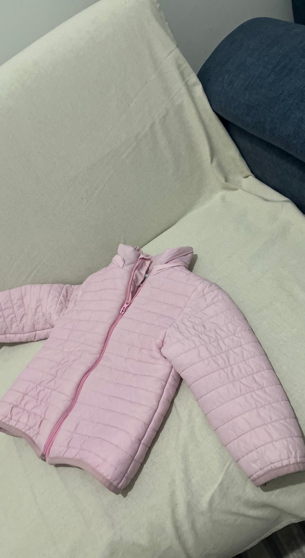 Kız Çocuk Pembe Fermuarlı Mont - Görsel 3