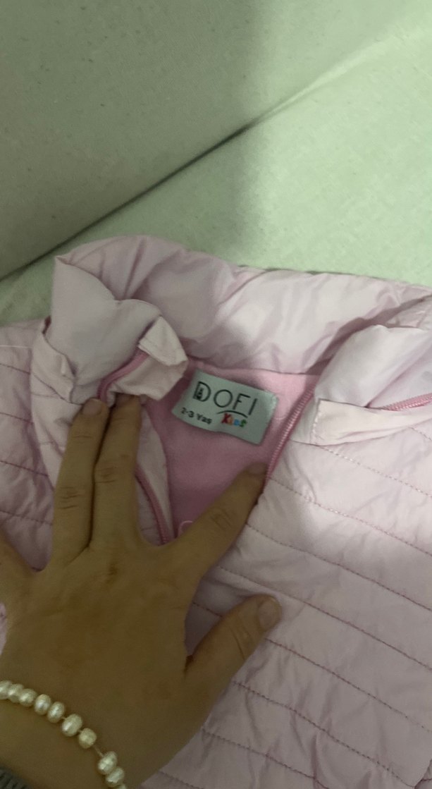 Kız Çocuk Pembe Fermuarlı Mont - Görsel 4