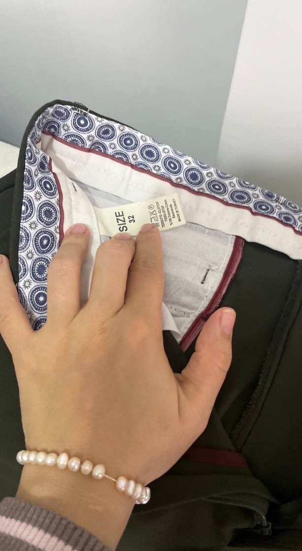 Haki Yeşili Kemerli Erkek Regular Fit Pantolon - Görsel 3