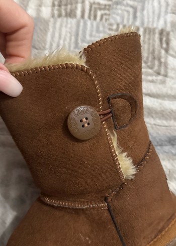 Kız Çocuk Kahverengi Süet Tokalı Bot - Görsel 4