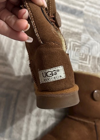 Kız Çocuk Kahverengi Süet Tokalı Bot - Görsel 3