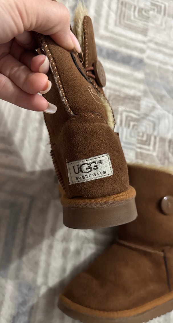 Kız Çocuk Kahverengi Süet Tokalı Bot - Görsel 3