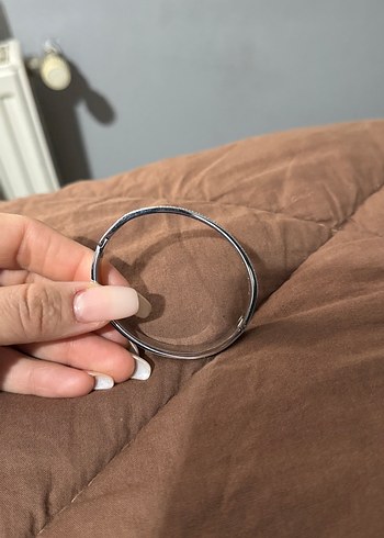 Payetli Yılan Desenli Kadın Bileklik Çelik - Görsel 2