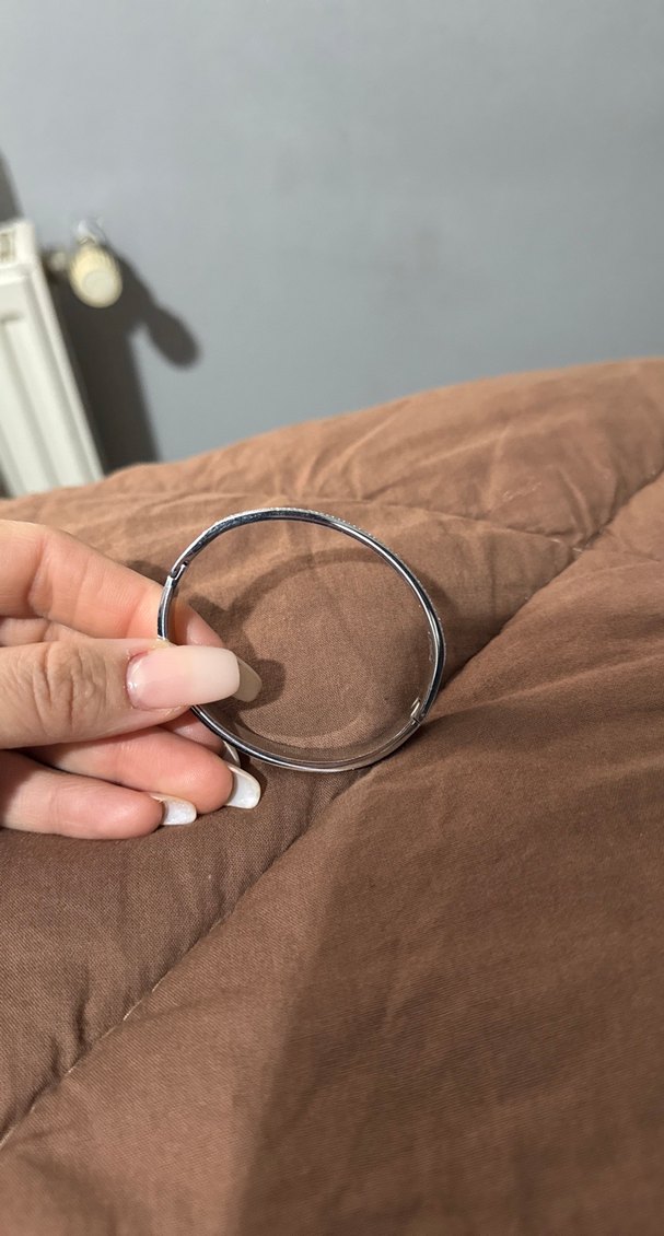 Payetli Yılan Desenli Kadın Bileklik Çelik - Görsel 2