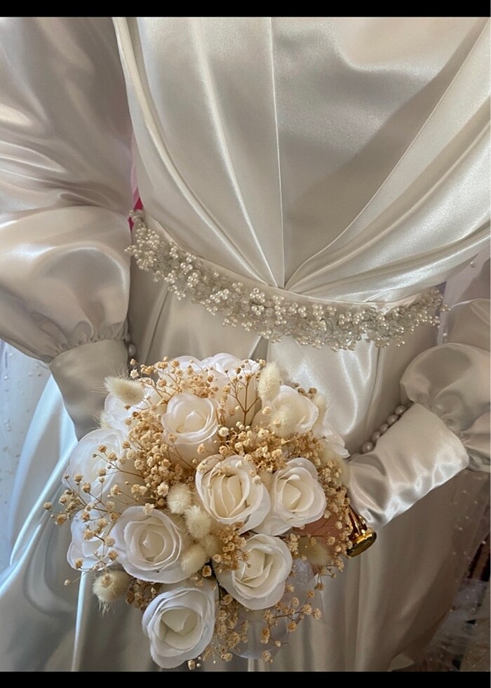 36-38 beden   melek model gelinlik - Görsel 5