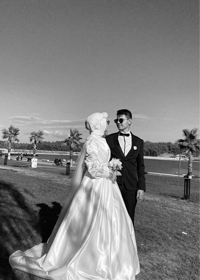 36-38 beden   melek model gelinlik - Görsel 4