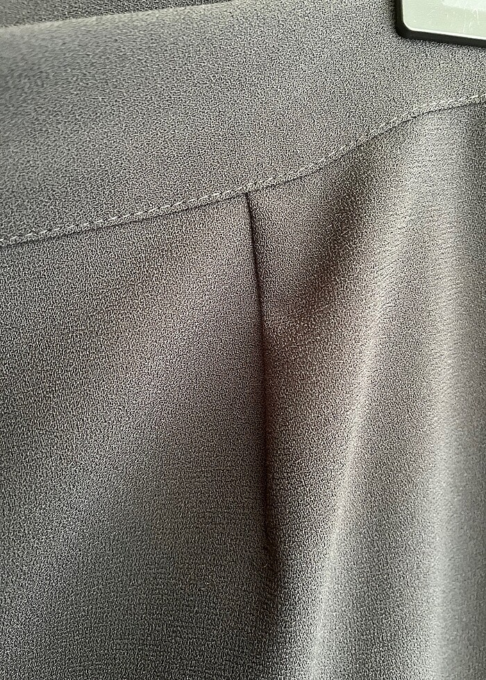 antrasit 38 beden krep kumaş düz etek - Görsel 3