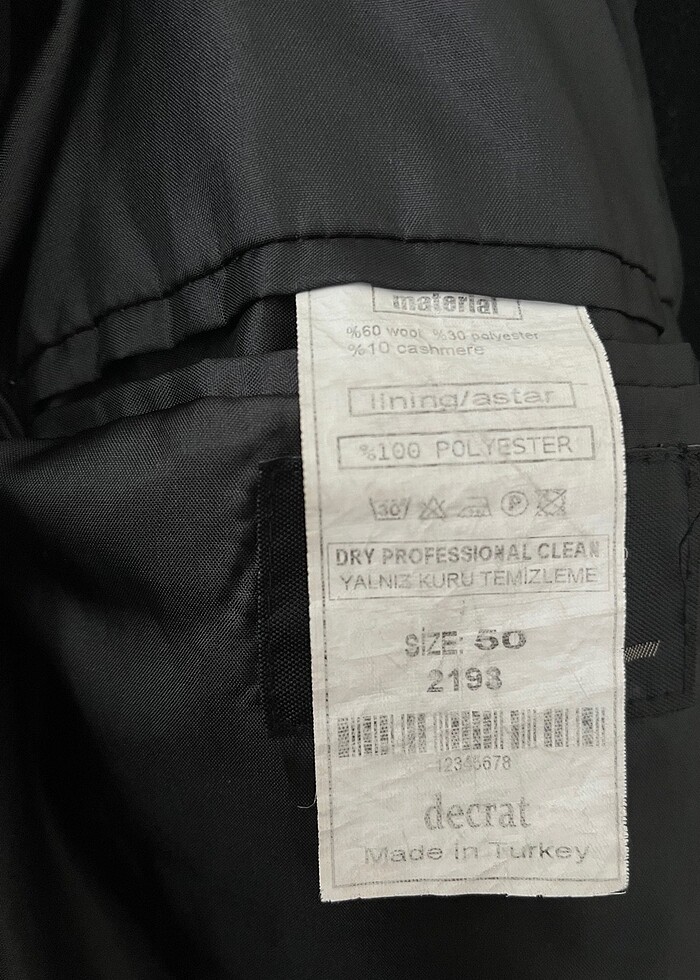 dik yaka erkek kaban - Görsel 5