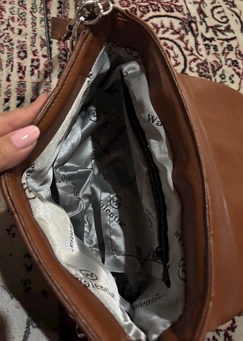 Bohem Desenli Kahverengi Deri Kadın Çanta - Görsel 2