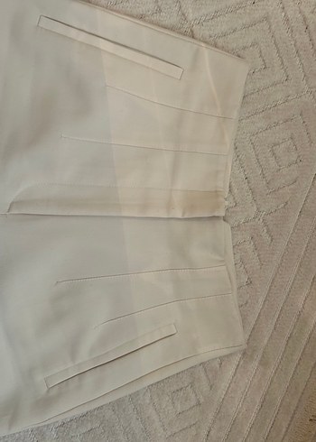 Diğer Bej Kadın Kumaş Pantolon Pilili havuç model