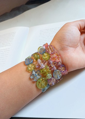 Accessorize Pastel Renkli Boncuklu Bohem Bileklik