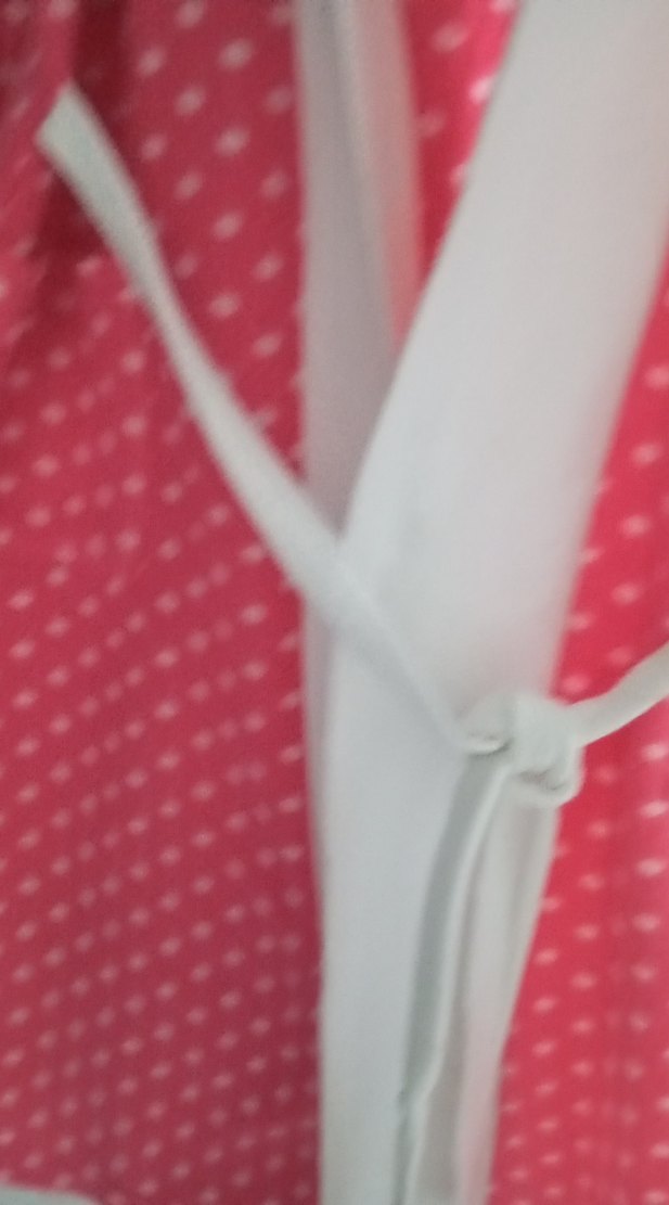 Uzun Pembe Kadın polar puantiyel sabahlk - Görsel 2