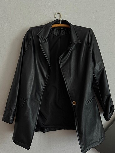 Zara BLAZER deri ceket