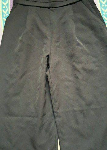 Siyah Salaş Kumaş Kadın Pantolon KAMPANYALI ÜRÜN - Görsel 2