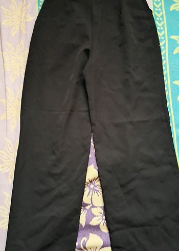 Siyah Salaş Kumaş Kadın Pantolon KAMPANYALI ÜRÜN - Görsel 4