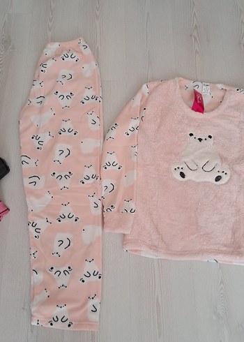 m Beden Bayan polar yumoş Pijama Takımı KAMPANYALI ÜRÜN
