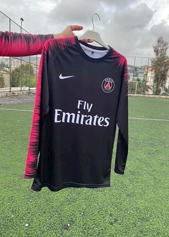Uzun Kollu Siyah Baskılı Erkek Spor Tişörtü