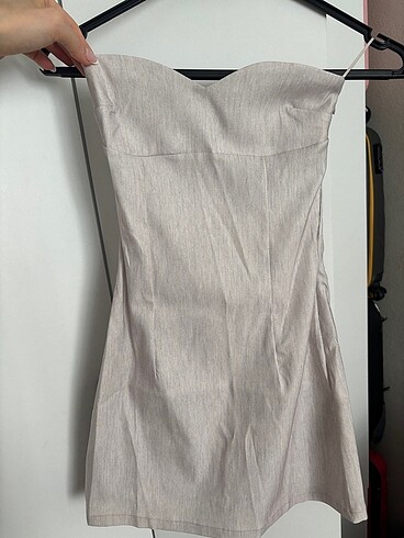 Bershka mini straplez elbise