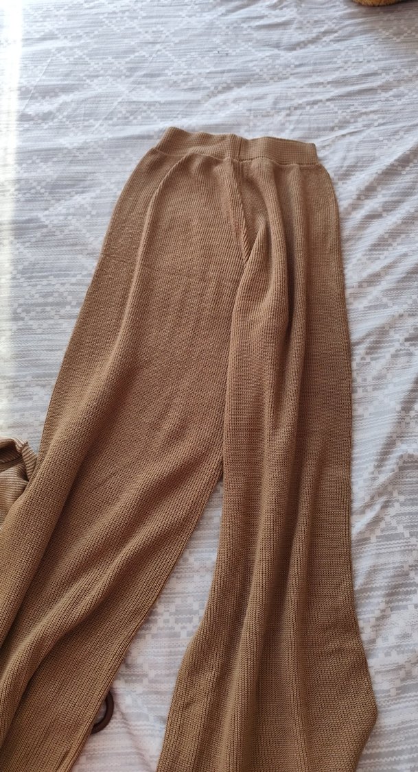 Bej Pamuklu Uzun Triko takım - Görsel 4