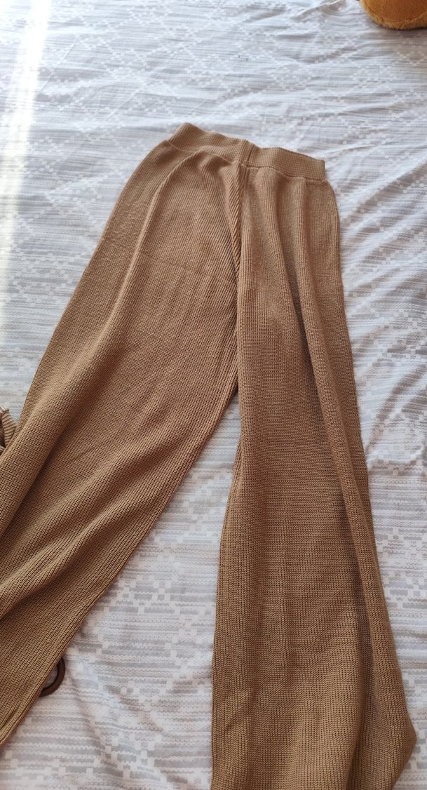 Bej Pamuklu Uzun Triko takım - Görsel 5