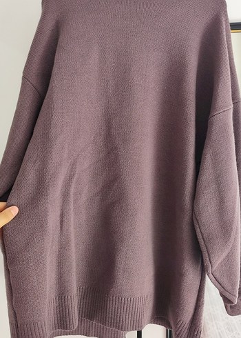 Mor Triko Kadın Salaş Kazak - Görsel 2