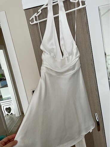 Zara saten elbise