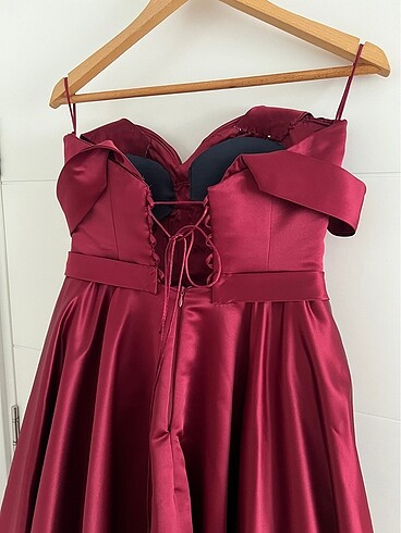 ÖZEL DİKİM ÇOK ŞIK KINA ELBİSESİ - Görsel 9