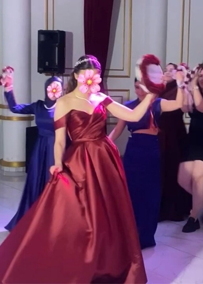 ÖZEL DİKİM ÇOK ŞIK KINA ELBİSESİ - Görsel 3