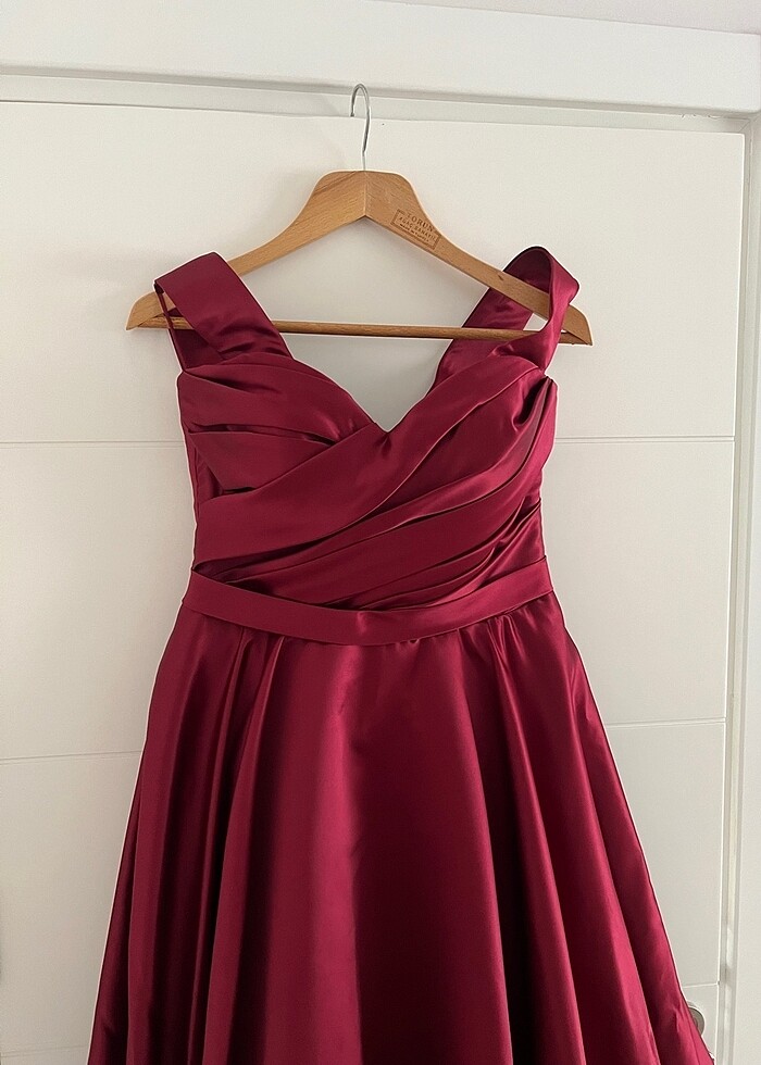 ÖZEL DİKİM ÇOK ŞIK KINA ELBİSESİ - Görsel 5