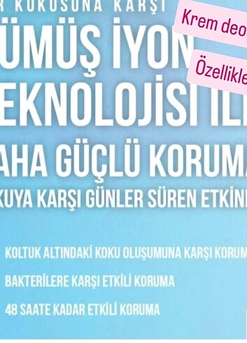 Krem deodorant  +. Ter önleyici solüsyon  (yeni üretim ) - Görsel 5