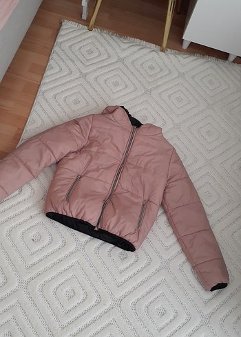 Pembe Midi Kadın Kışlık Mont