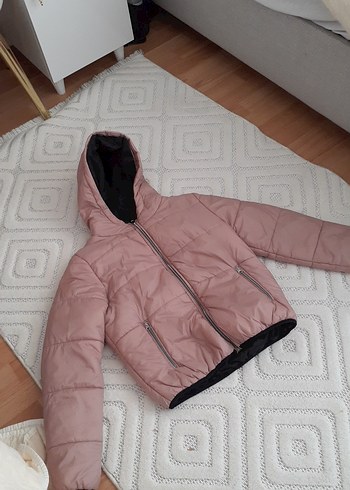 Zara Pembe Midi Kadın Kışlık Mont
