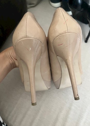 Diğer Bej Kadın Dolgu Topuklu Stiletto