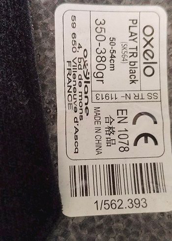 Siyah Bisiklet/kaykay Kaskı Oxelo - Görsel 4