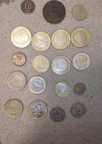 Koleksiyonluk Türk ve yurt dışı madenî paralar - Görsel 2