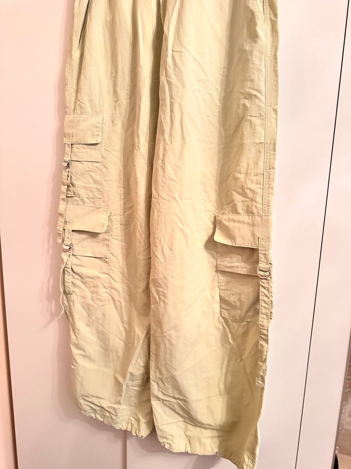 ZARA paraşüt kumaş pantolon - Görsel 3