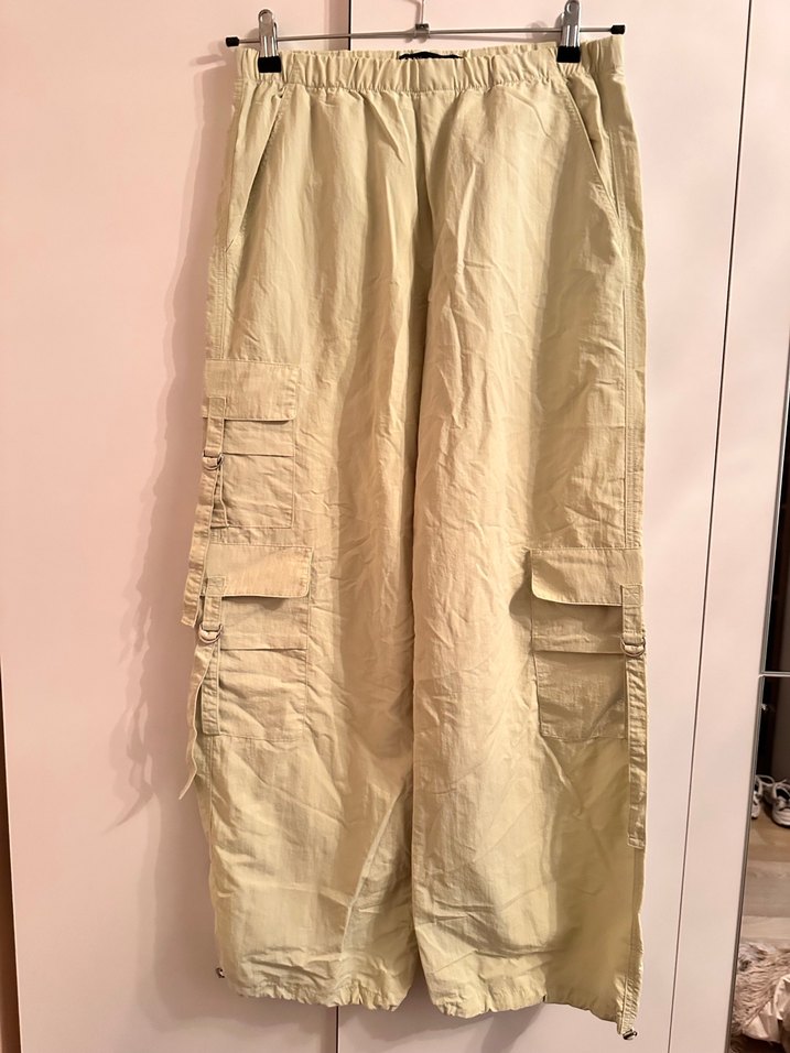 ZARA paraşüt kumaş pantolon - Görsel 2