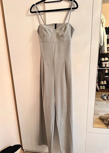 BERSHKA askılı sırt detaylı tulum - Görsel 5