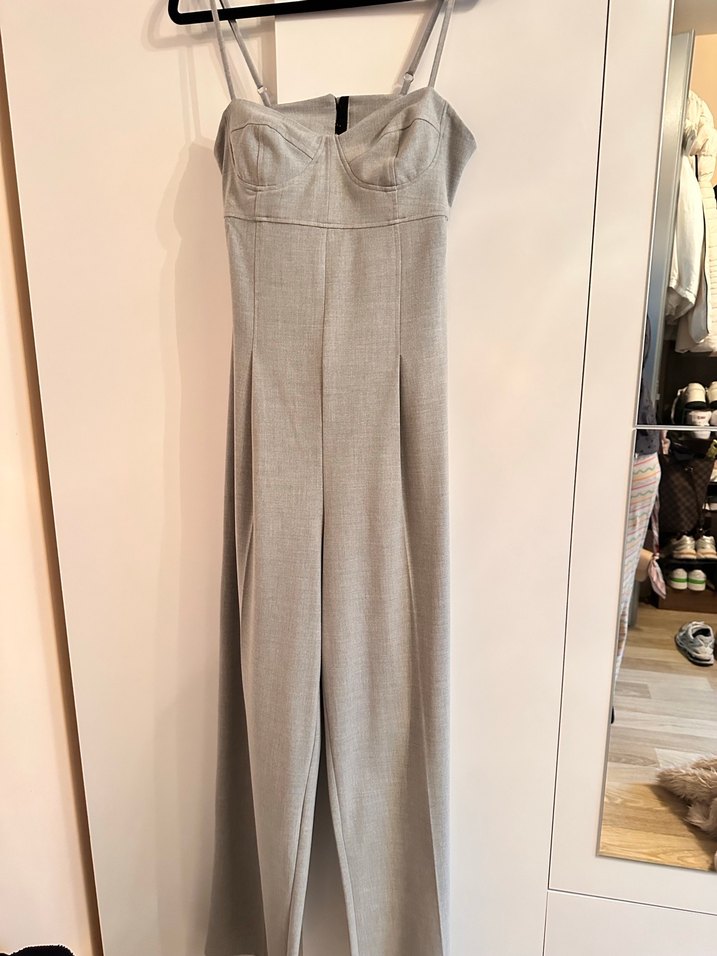 BERSHKA askılı sırt detaylı tulum - Görsel 4