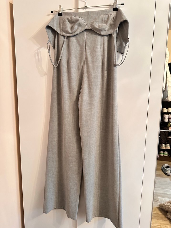 BERSHKA askılı sırt detaylı tulum - Görsel 3