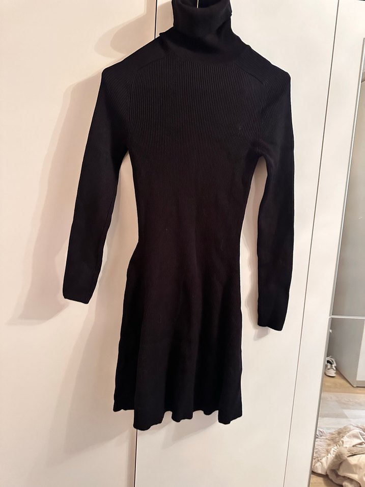 ZARA boğazlı Triko Elbise - Görsel 5